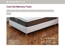 Tablet Screenshot of coolgelmemoryfoam.com